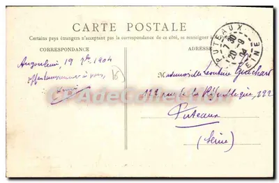 Angoulême — Aanzicht van de Stations en het Wijkgebied L'Hommeau, genomen vanaf de Corbeille van de Centrale Halles — S. P. Paris, 56 — Achterkant