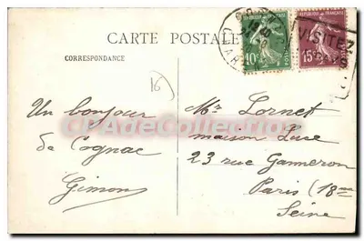 Cognac - Entrada do Parque — Gandiol, Cognac — D.B. 115 — Verso