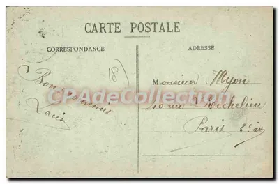 Bourges - A Caserne Condé vista de cima — Editor Nouvelles Galeries (n° 142) — Verso