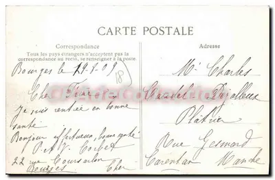 VIERZON — Odpływ Yèvre do kanału Berry — G. Pinault — Rewers