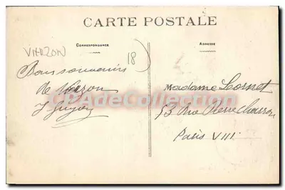 Vierzon — Le Déversoir — wydawca J. Vassétilich, Nantes — Rewers