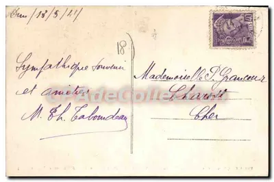Vorly (Cher) — Castelo de Bois-sir-Amé (Residência de Agnès Sorel) — Verso
