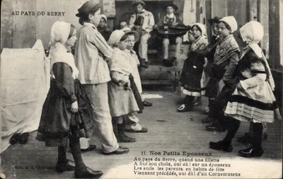 No país do Berry — Pequenos Noivos — Edit. G.G. Châteaurenault, n°11