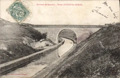 Buttes de AUGY-sur-AUBOIS — Vista do canal e do viaduto — René Dovillez, editor