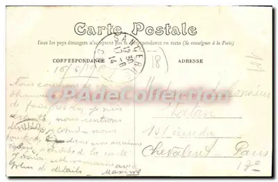 Thauvenay (Cher) — Entrada do Castelo — CPAdeCollection — Verso