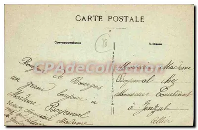 Soldados e civis — cena de partida — Ed. J. Rameau n°268 — Verso