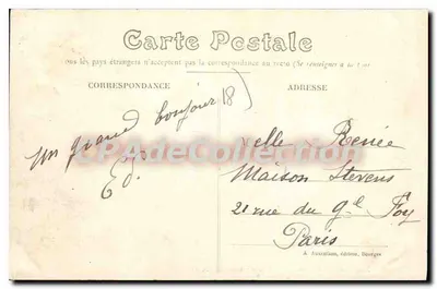 Em Berry - Marmagne - Paisagem das margens da Yevre — A. Auxenfans, editor, Bourges, n° 2595 — Verso