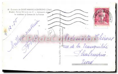 Miliasteen van de IIIe eeuw in Brûbre — In de buurt van Saint-Amand-Montrond (Cher) — Uitgaven van LVS — Achterkant