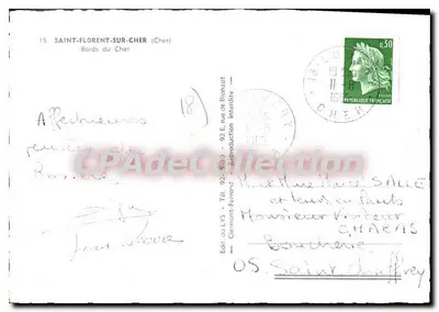 Margens do Cher — Saint-Florent-sur-Cher (Cher) — Edição LYS — Verso