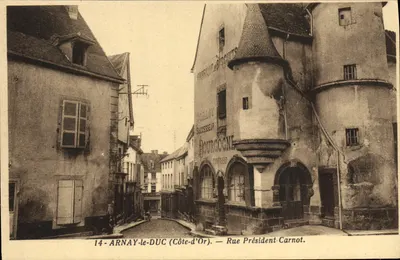 ARNAY-le-DUC (Côte-d'Or) — Rue Président-Carnot — Fábrica de bolachas G. Ballot Sucessor Bourgogne