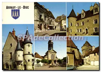 Arnay-le-Duc — vista panorâmica — Edições 'LA CIGOGNE', Lyon
