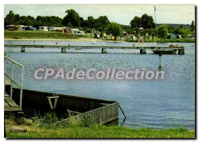Arnay-le-Duc (Côte-d'Or) — O Camping e o Lago — Edições 'LA CIGOGNE', Lyon