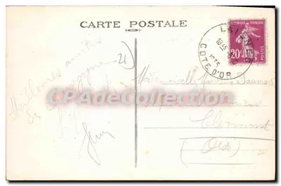 Châtillon-sur-Seine (Côte-d'Or) — Castelo Marmont, antiga residência do Marquês Marmont, queimado em 1870 pelos Alemães, reconstruído, onde o Marquês Joffre residiu em setembro de 1914 — Reprofit Interd. — Verso