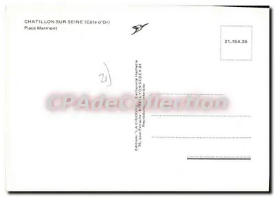 शाटिलॉन-सूर-सीन - मार्मॉन प्लेस - 'ला सिकोग्ने' के संस्करण नंबर 21.154.36 — पीछे