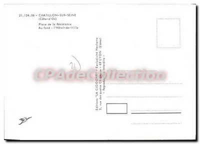 Chatillon-sur-Seine — Plac Rzeczywistości — Wydawnictwo LA CIGOGNE — Rewers