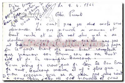 Hôtel de la Cité-Billardon — Dijon, Côte-d'Or — wydawca Pat — Rewers