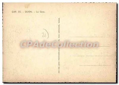 Dijon — Stacja — CAP. 55 — Wydawca Letellier, Paryż — Rewers