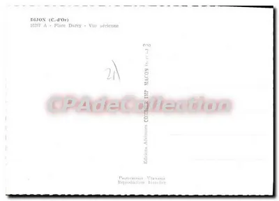 Dijon — Plac Darcy — widok z powietrza — Éditions C.d'Or nr 18257 A — Rewers