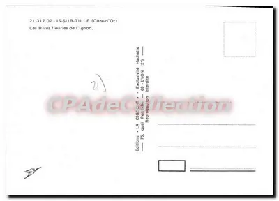 Is-sur-Tille — Kwietne brzegi Ignonu — Wydawnictwo La Cigogne — Rewers