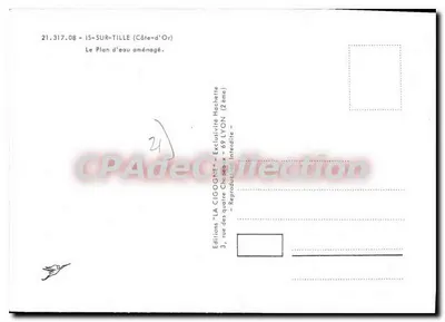 Is-sur-Tille — O Plano d'Água Aproveitado — Edições 'LA CIGOGNE' — Verso