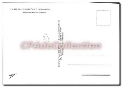Is-sur-Tille — Kwitnące brzegi Ignon — Wydawnictwo 'LA CIGOGNE' — Rewers