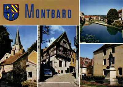Montbard — vista panorâmica — Edição Iris Mexichrome, n° 21.425.17
