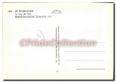 Lago de Pont — Semur-en-Auxois (Côte-d'Or) — EKTACAP — Verso