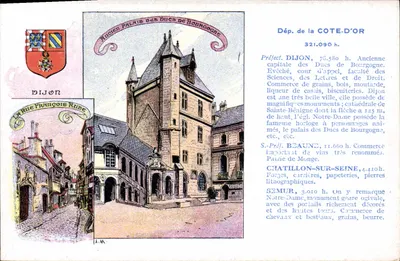 Dijon — Stare Pałac Duców Burgundii — Wydanie specjalne Pastilles Valda