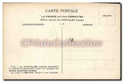 Dijon — Stare Pałac Duców Burgundii — Wydanie specjalne Pastilles Valda — Rewers