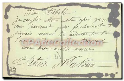 पुलिनी-मॉन्ट्राचेट — मृत सैनिकों का स्मारक 1914-1918 — प्रकाशक अज्ञात, श्रृंखला संख्या अदृश्य — पीछे