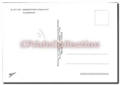 Sombernon — Visão geral — Edições "LA CIGOGNE" — Verso