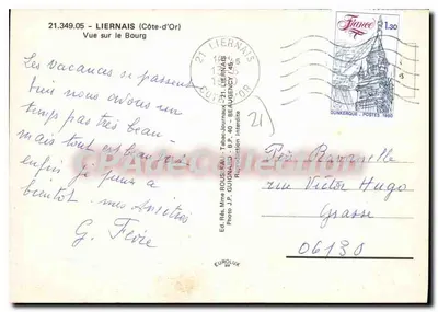 लियरने (कोट-द'ओर) — बौर्ग पर दृश्य — एडी. रेज. मी. रूसोअक्स - 21.349.05 — पीछे
