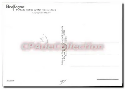 Etables-sur-Mer — Plaża Moulin — La Cigogne — Rewers