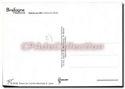 Etables-sur-Mer — praia e paisagens — Éditions La Cigogne — Verso