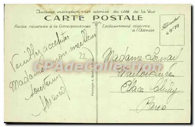 Perros-Guirec — O Casino e o Hotel de la Plage de Trestraou — A. B. — Verso