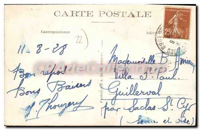 Perres-Guirec (C.-du-N.) — Plaża Trestignel, Wyspa Château i Wyspa Tomé — A.B. — Rewers