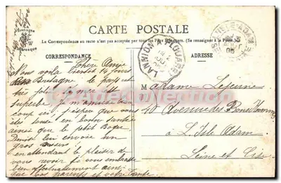 Perros-Guirec - Trestraou — A Bretanha Pitoresca, editor 835 — Verso