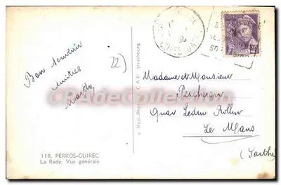 Perros-Guirec — Vista geral — C.A.P. 118 — Verso