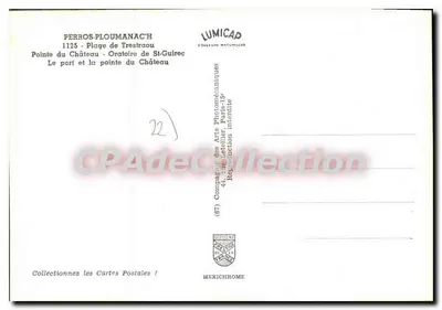 Péros-Ploërmel — Lembrança de Perros — Lumicad — Verso