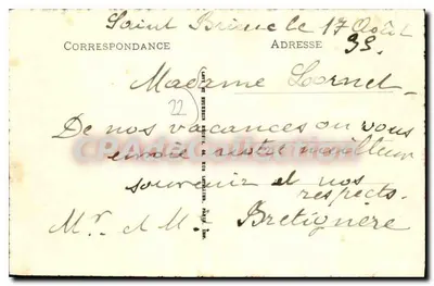 L'Anse aux Moines — Saint-Brieuc — Kolekcja CPAdeCollection — Rewers