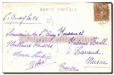 St-QUAY-PORTRIEUX (C.-du-N.) — La Spiaggia e il Casinò — A. B. — 20 bis — Verso