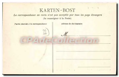 Corlay — Viejo Castillo y estanque — A. Mancel, fotógrafo en Binic, n°195 — Reverso