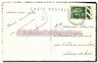 Lancieux (C.-du-N.) — A Praia — Cim — Verso
