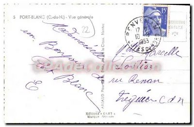 Port Blanc (C.-du-N.) — Vista geral — Gaby — Verso