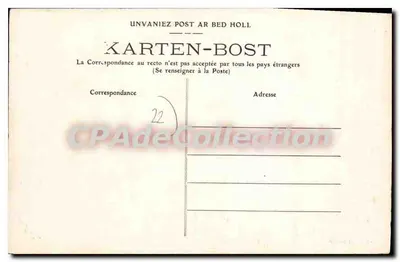 Bilhete postal antigo PLEUMEUR-BODON dolmen — Verso