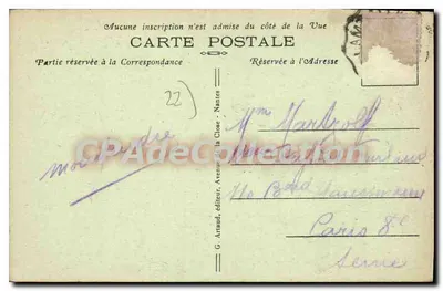 Erquy — Vista da Valee de Cavey — G. Arteaud, editor, n°46 — Verso