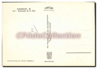 Ploubalay — panorama da torre — Lunicad — Verso