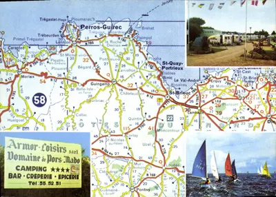 Côtes du Nord - Campingplatz Pors-Mabo — Allgemeiner Überblick und Caravan-Plätze - Segeln