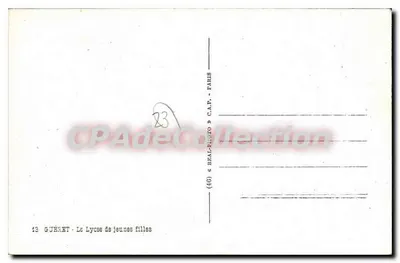 Gujéret — O Liceu de Meninas — (46) « REAL-PHOTO » C.A.P. - PARIS — Verso
