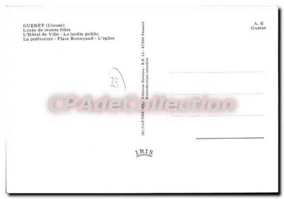 Guéret — vista panorâmica — IRIS, série A. 6 — Verso